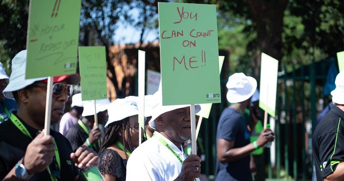 300 CENTURION CORPORATE WORKERS MARCH AGAINST CHILD ABUSE, GENDER-BASED VIOLENCE